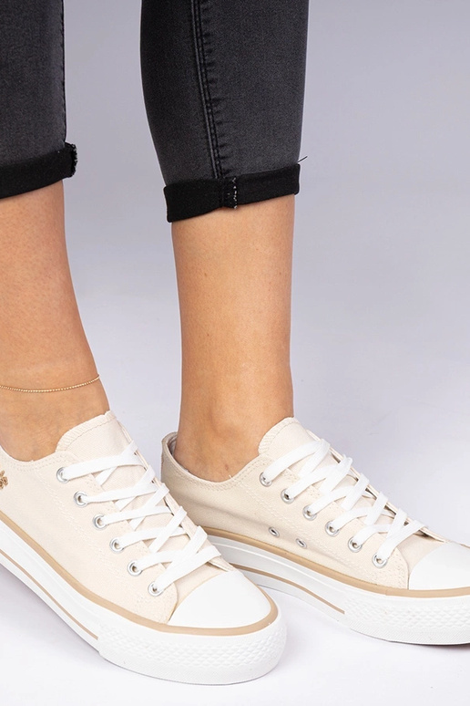 Baskets classiques beiges pour femmes...