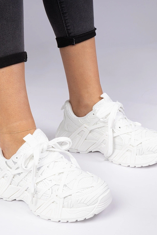 Baskets blanches à semelle massive Telda Baskets blanches à semelle massive Telda