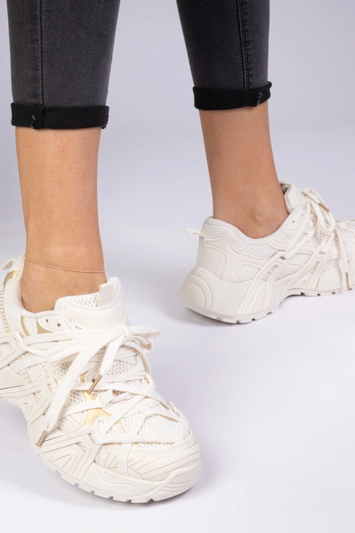 Baskets beiges à semelle massive Telda Baskets beiges à semelle massive Telda