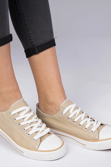 Baskets classiques beiges pour femmes Menfis 2