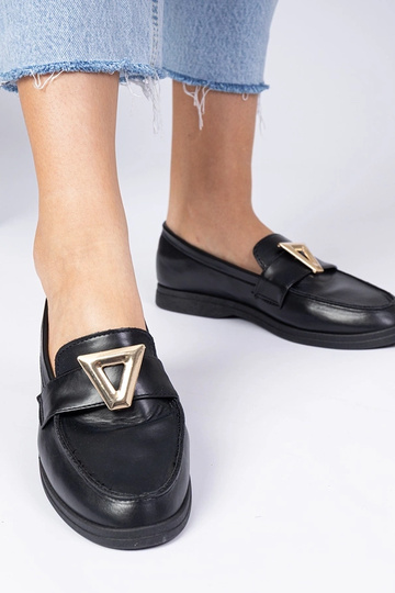 Mocassins pour femmes noirs avec décoration élégante Viletta 2