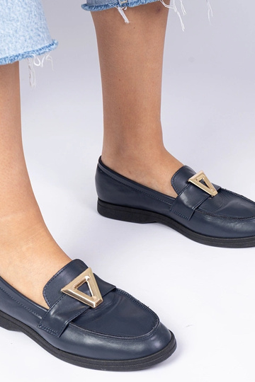 Mocassins pour femmes bleu marine avec décoration élégante Viletta