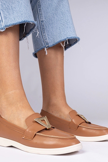 Mocassins pour femmes marron avec décoration élégante Viletta