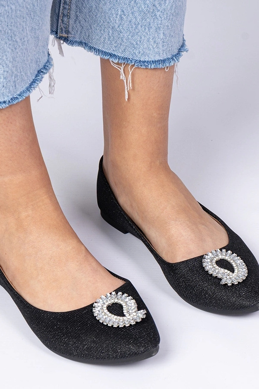 Ballerines noires pour femmes en...