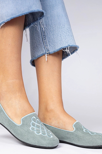 Ballerines vertes en...