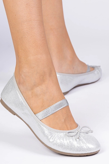 Ballerines argentées pour...