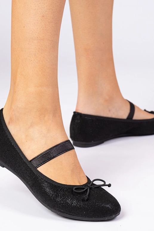 Ballerines noires pour femmes avec...