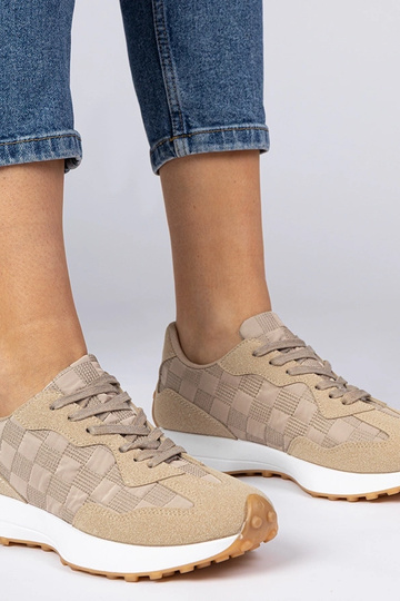Baskets sportives beiges pour femmes Samara