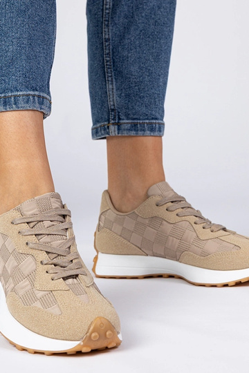 Baskets sportives beiges pour femmes Samara 2