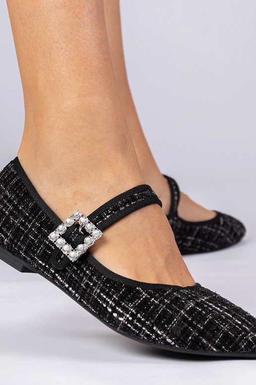 Ballerines noires avec boucle et... Ballerines noires avec boucle et...