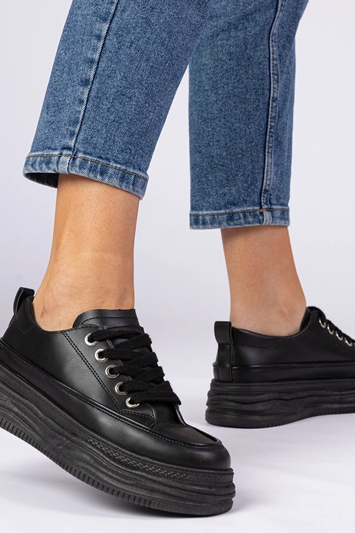 Baskets noires pour femmes Selina Baskets noires pour femmes Selina