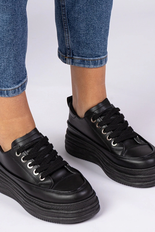 Baskets noires pour femmes Selina Baskets noires pour femmes Selina