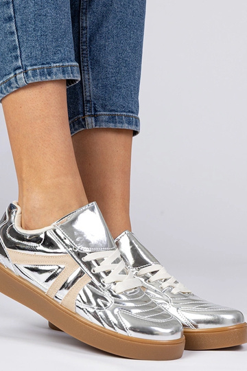 Baskets argentées pour...