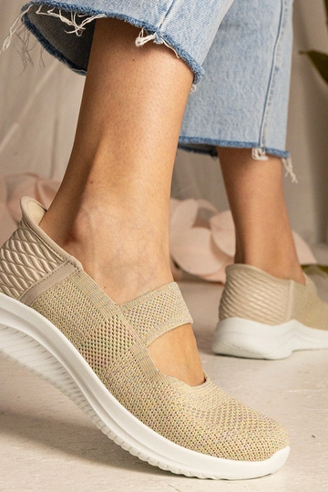 Baskets beiges avec semelle... 2