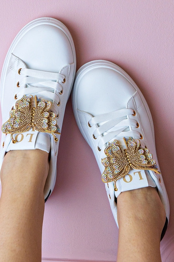 Baskets bicolores blanches... 2