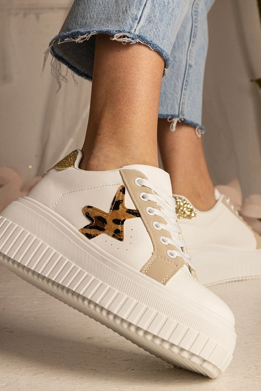 Baskets bicolores blanches et beiges... Baskets bicolores blanches et beiges...