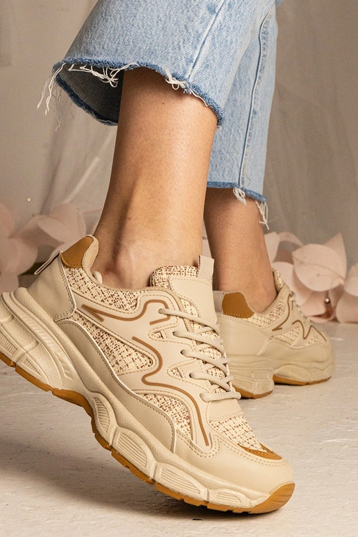 Baskets beiges sportives pour femmes... Baskets beiges sportives pour femmes...