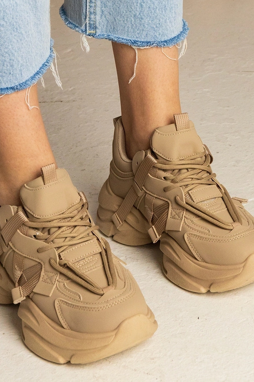 Baskets brunes pour femmes massives... Baskets brunes pour femmes massives...