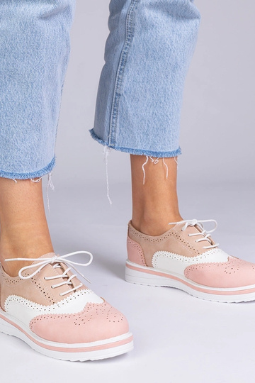 Oxfords classiques roses, « Toddi »
