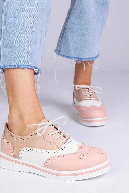 Oxfords classiques roses, « Toddi »