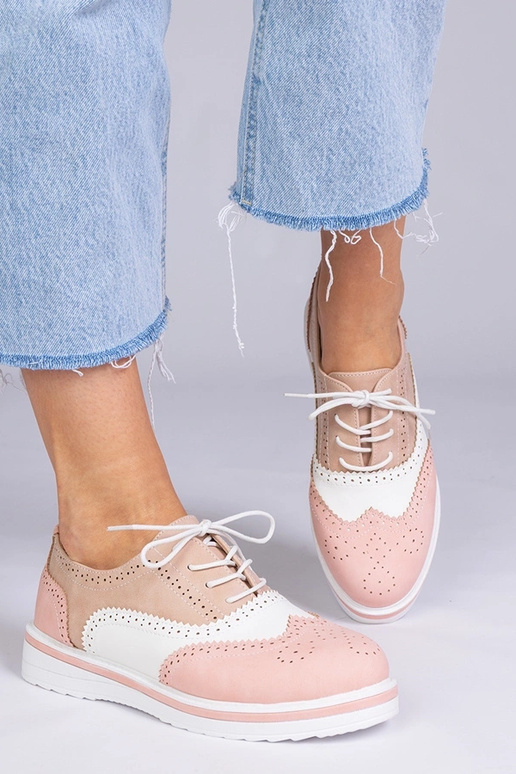 Oxfords classiques roses, « Toddi »