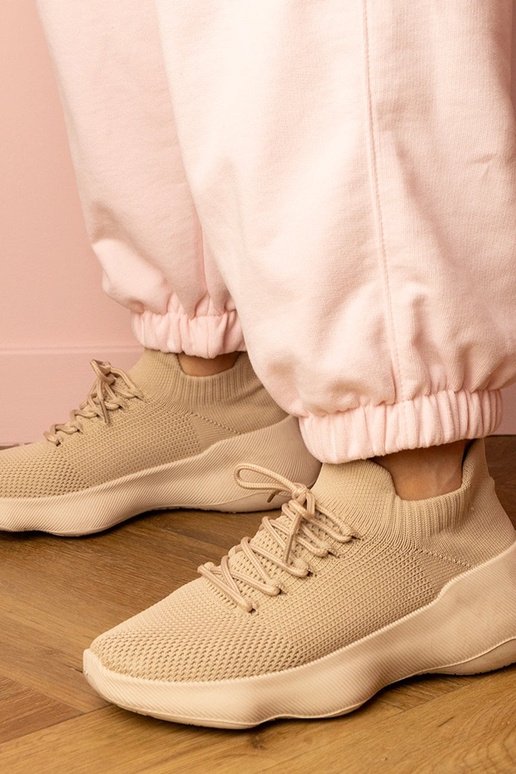 Baskets sport couleur sable pour...