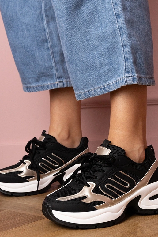 Baskets noires pour femmes à...