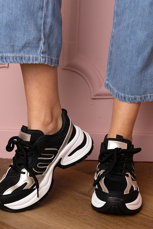 Baskets noires pour femmes à...