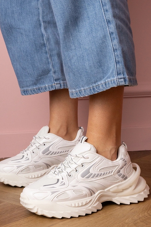 Baskets blanches pour femmes à...