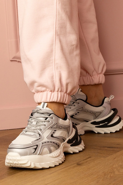 Baskets argentées pour femmes sur...