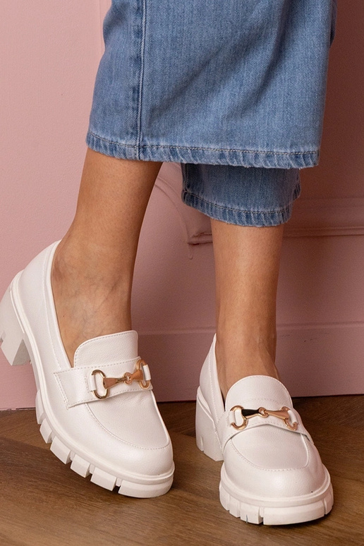 Marela demi-bottes blanches à petit...