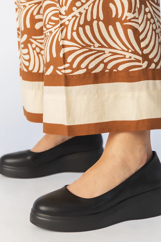 Bottines noires à plateforme en...