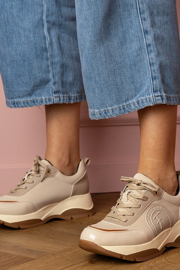 Chaussures de sport couleur sable pour femmes Wener