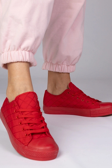 Chaussons classiques rouges matelassés, « Nessa » 2