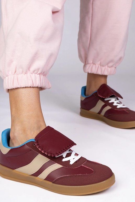 Baskets cerise pour femmes, « Lukka »