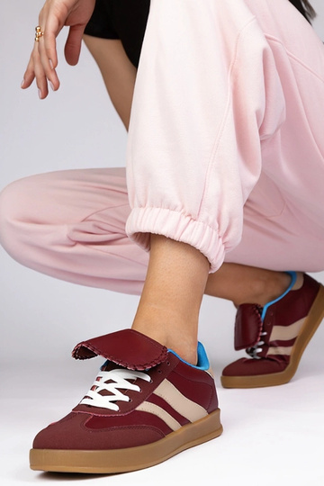 Baskets cerise pour femmes, « Lukka » 2