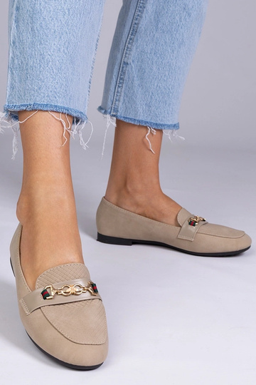 Mocassins mats marron avec...