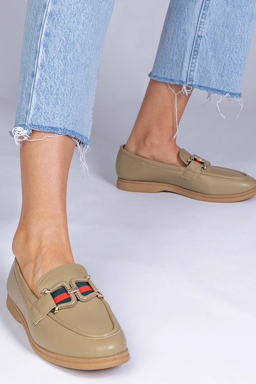 Mocassins noirs en simili cuir avec...