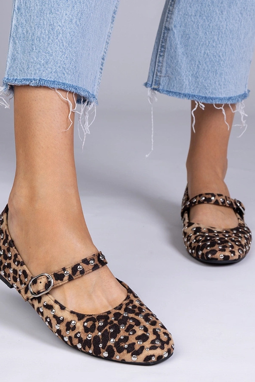 Ballerines à motif panthère avec...