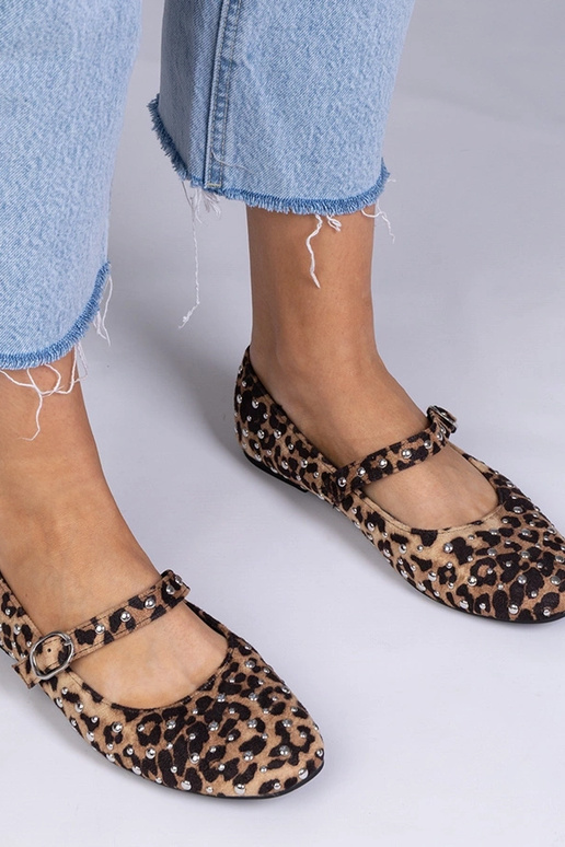 Ballerines à motif panthère avec...