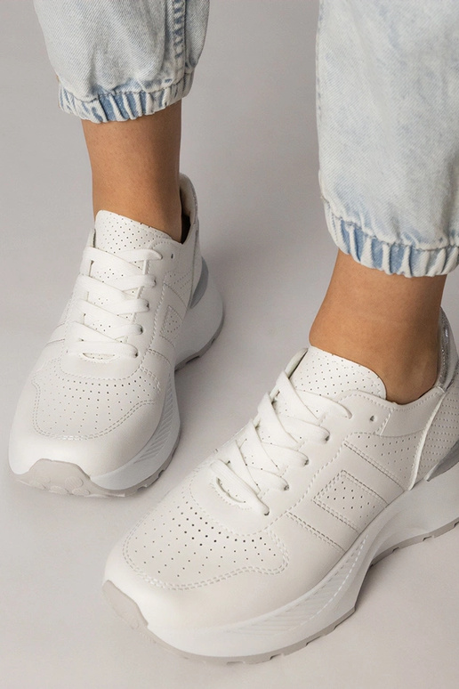 Baskets de sport blanches avec insert...