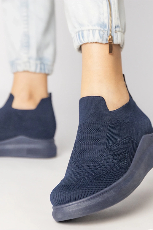 Baskets à enfiler bleu marine, «...