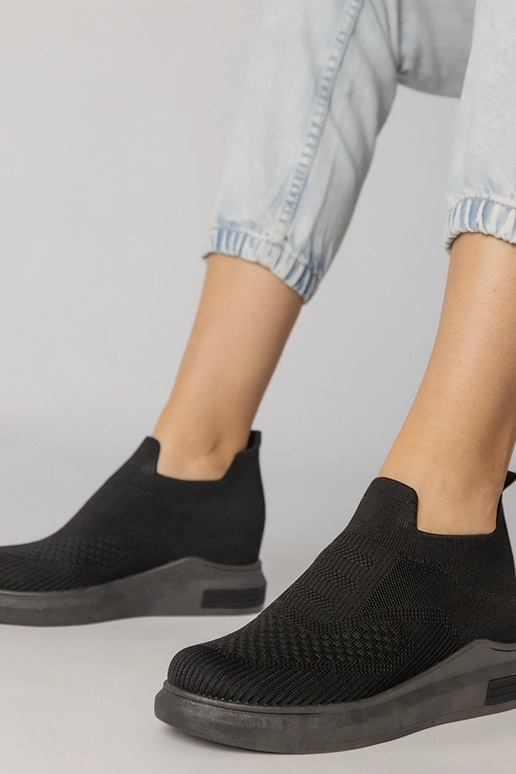 Mocassins ajourés bruns en simili...