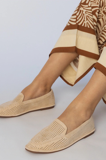 Mocassins ajourés couleur...