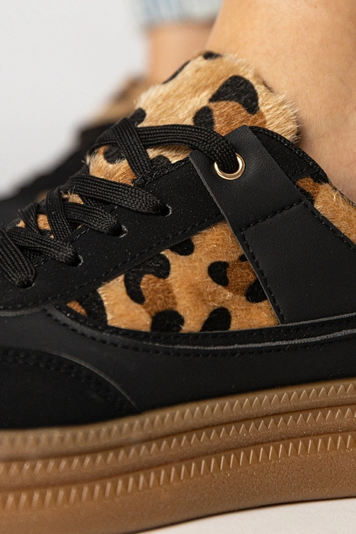 Baskets pour femmes à motif léopard...