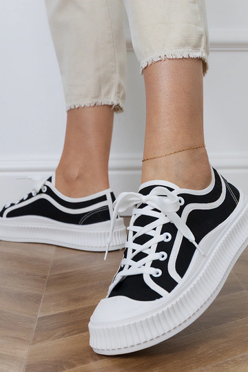 Baskets noires à plateforme... 2