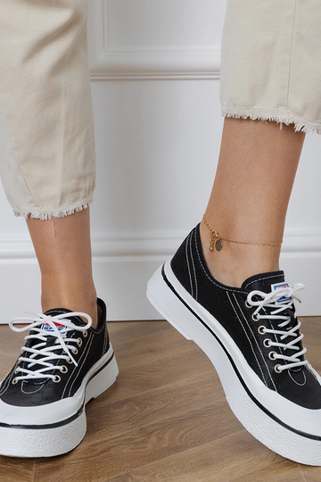 Baskets noires à plateforme... 2