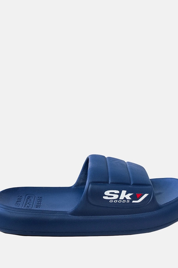 Chaussons en caoutchouc pour hommes bleu marine Torwald