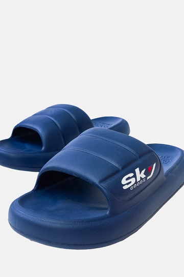 Chaussons en caoutchouc pour hommes bleu marine Torwald 2