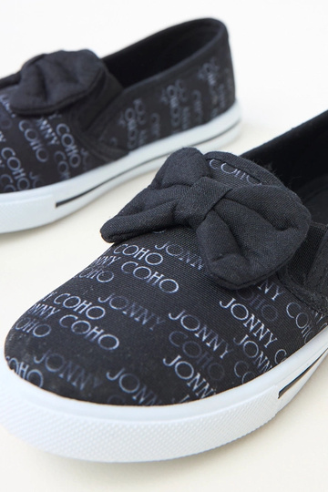 Baskets noires pour enfants avec un nœud Missi 2